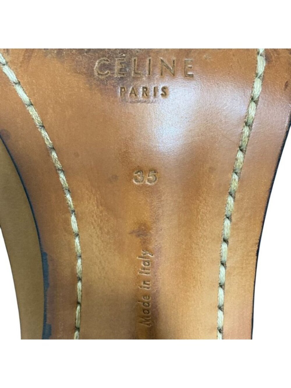 Celine Metal Heel Thong Sandals Size 35 - Picture 9 of 15